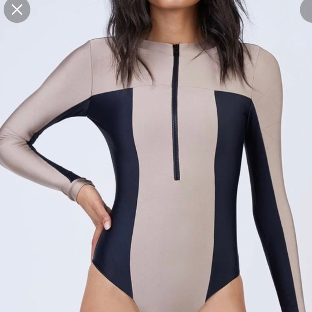NWT PILYQ Cadillac Ace Long Sleeve Rashguard Swimsuit!